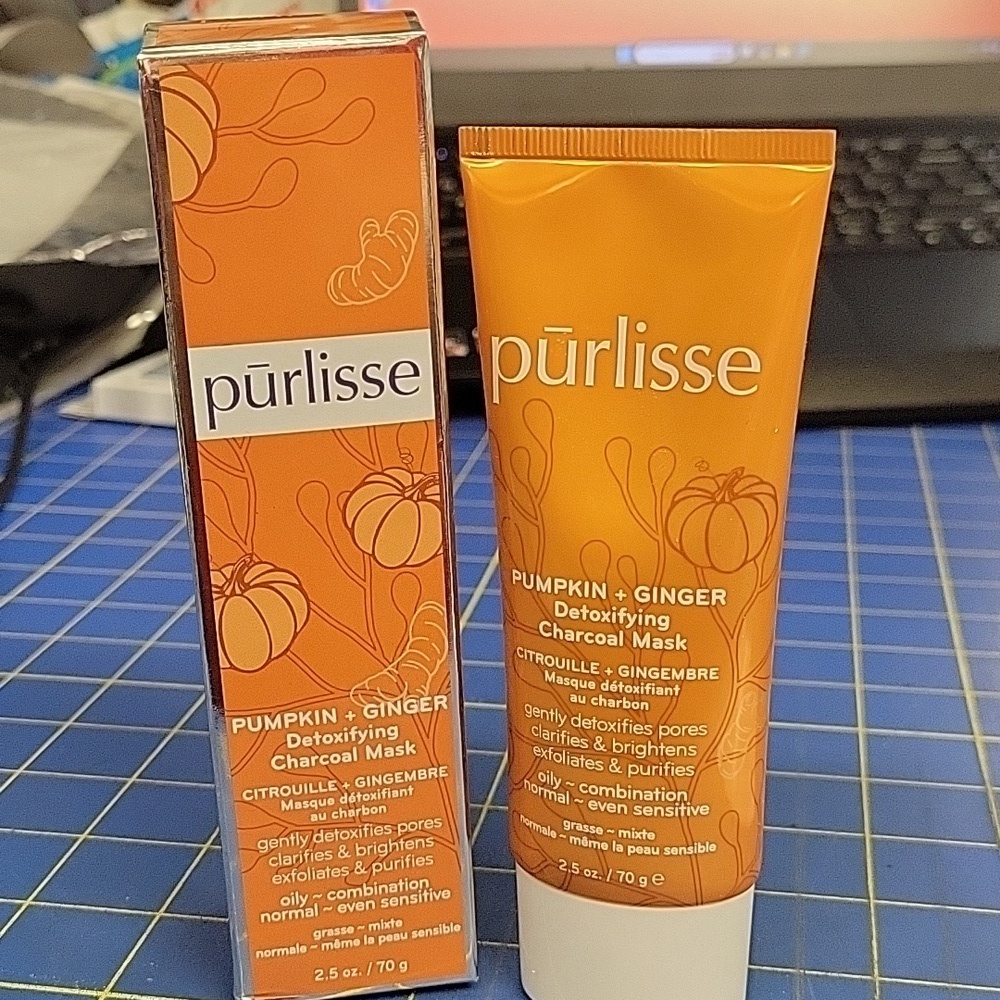 Purlisse Pumpkin + Ginger Detoxifying Charcoal Mask 2.5ml 70g